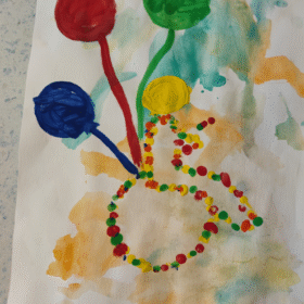 Zmoremo in se veselimo, Mia Kuhar, skupina 3-5 let, Vrtec Puconci, Nagrajena slika