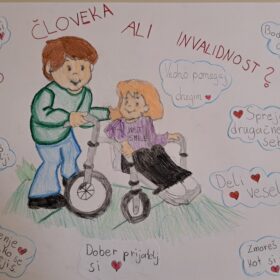 Plakat, lepa beseda lepo mesto najde, 4.c, POŠ Zgornji Duplek