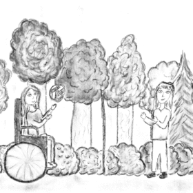 Trening paralimpijcev, Zala Mešiček, 7.r, OŠ Blanca